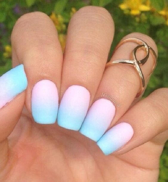 Here S To Great Tips 2016 Top Nail Trends Cosmetology School Reserve The Strokes To Tips Of Your Nails Brush Them All Over Or Try A Diagonal Swipe For Dreamy Effect