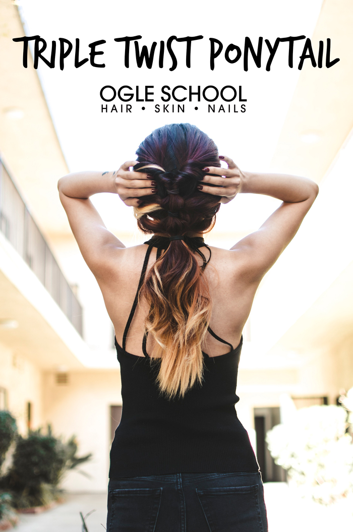 Triple Twist Ponytail Tutorial Hair Hacks by Ogle School