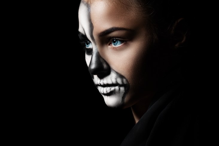 Using makeup for Halloween costumes